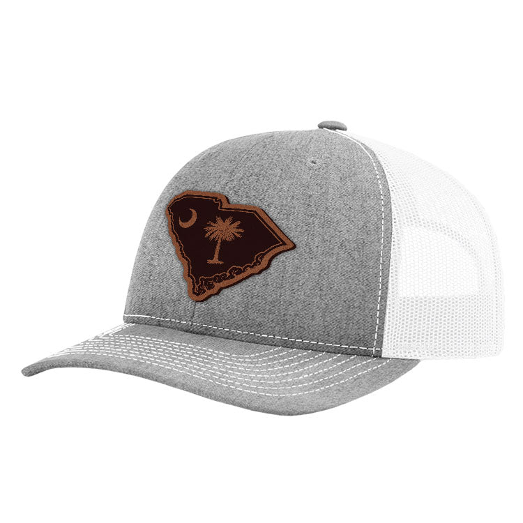SC State Flag Leather Patch Hat