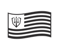Waving Flag Sticker