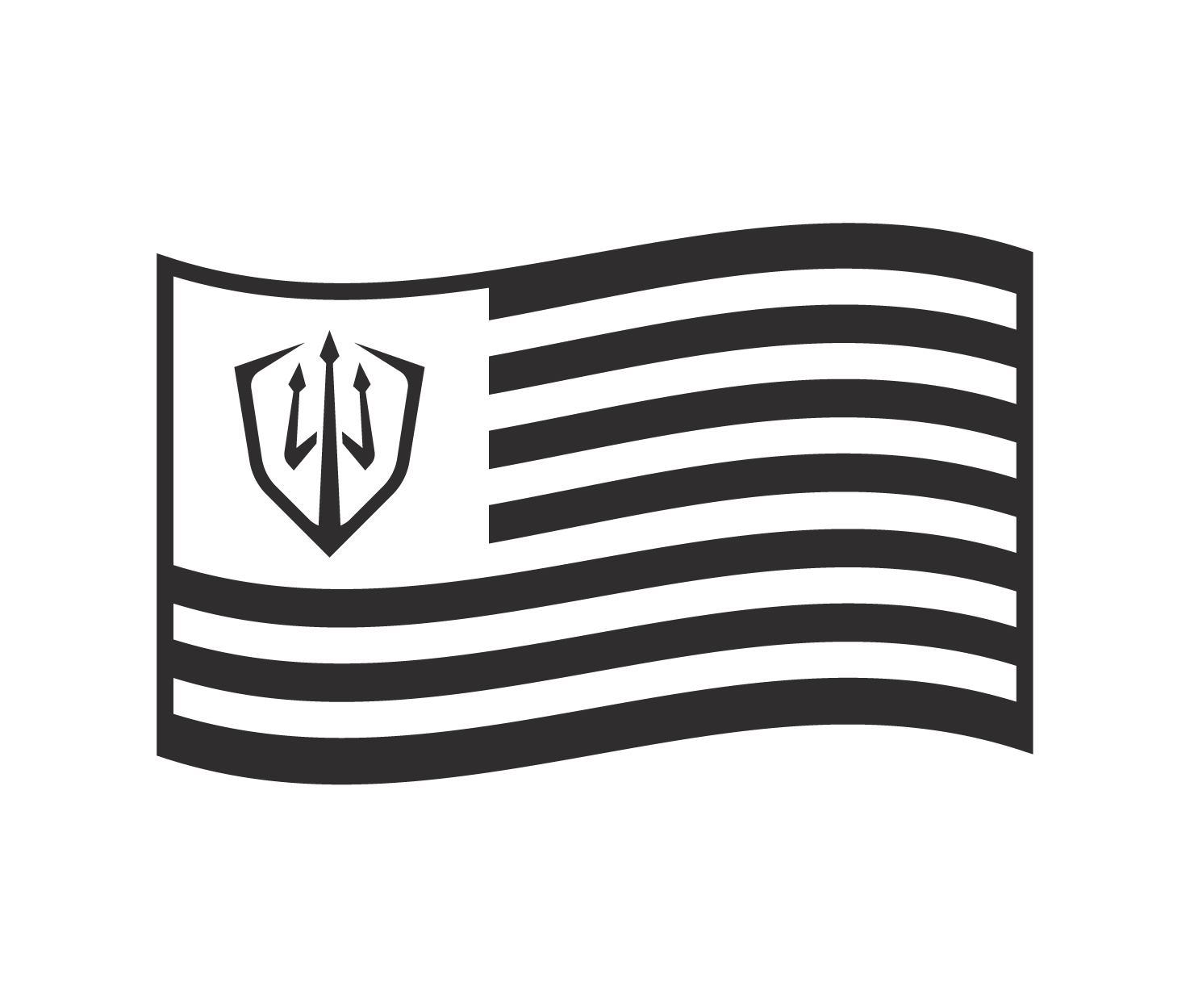 Waving Flag Sticker