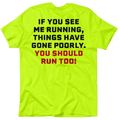 Run - Safety Yellow Pocket T-Shirt