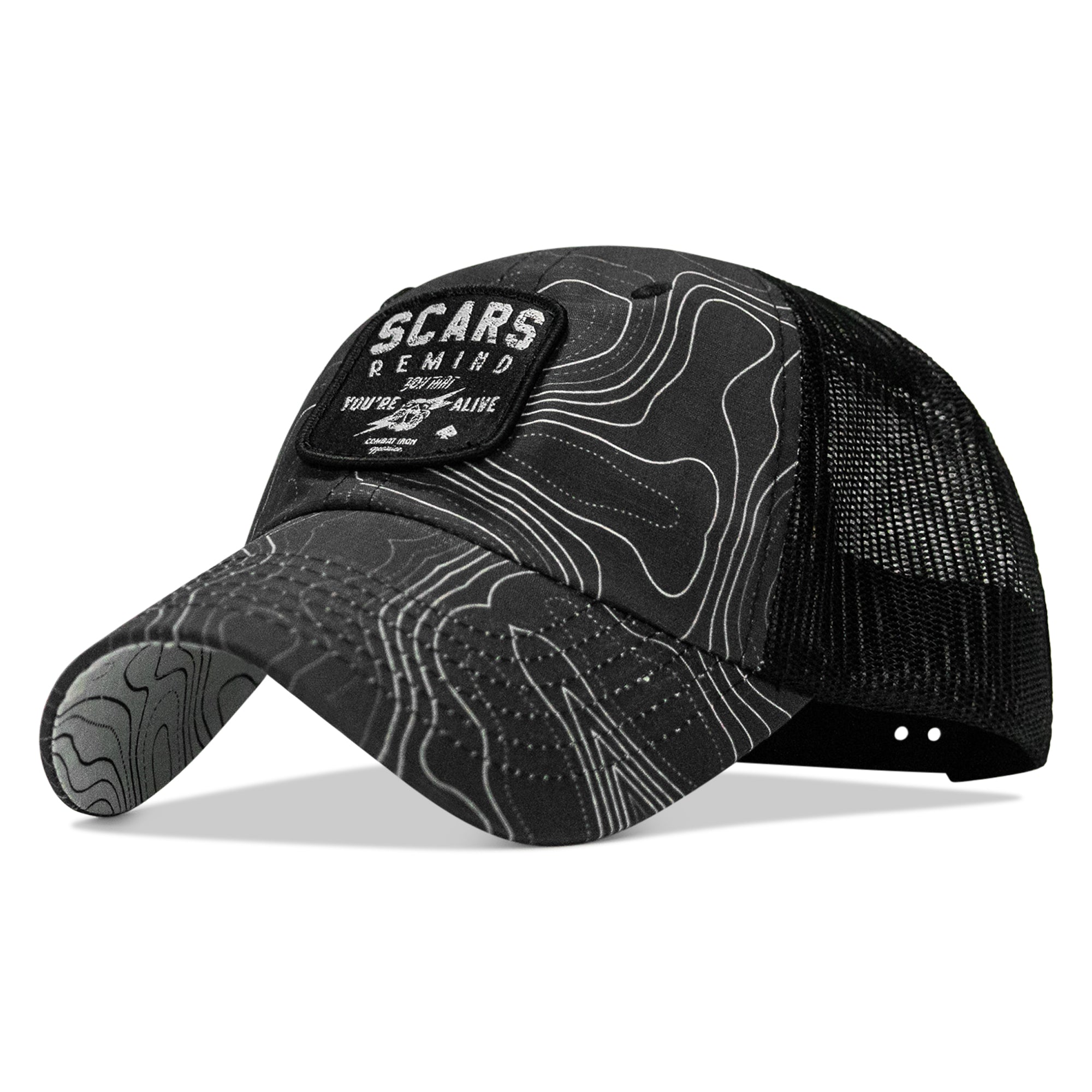 Scars Remind You You're Alive Patch Tactical Ripstop Mesh Snapback Hat