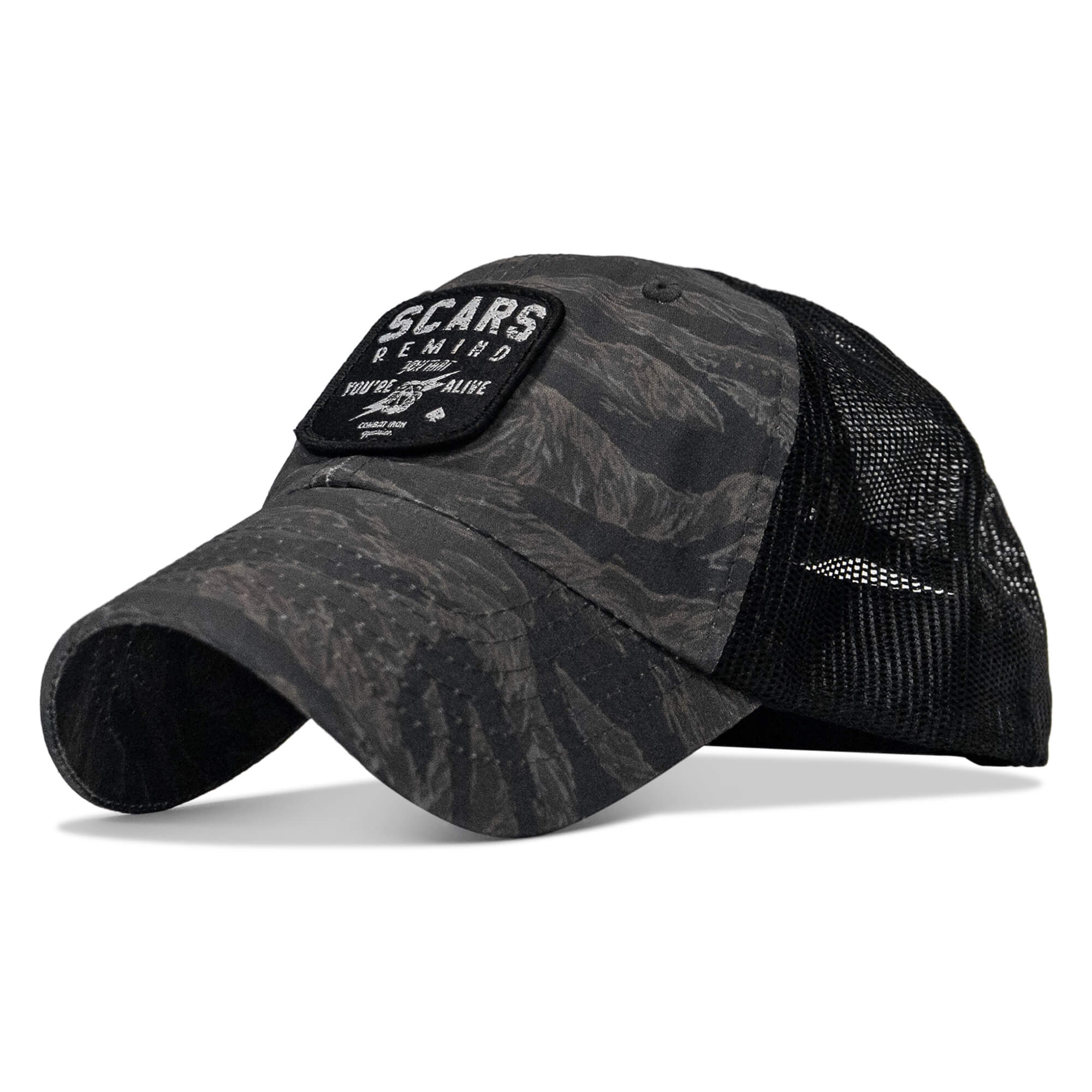 Scars Remind You You're Alive Patch Tactical Ripstop Mesh Snapback Hat