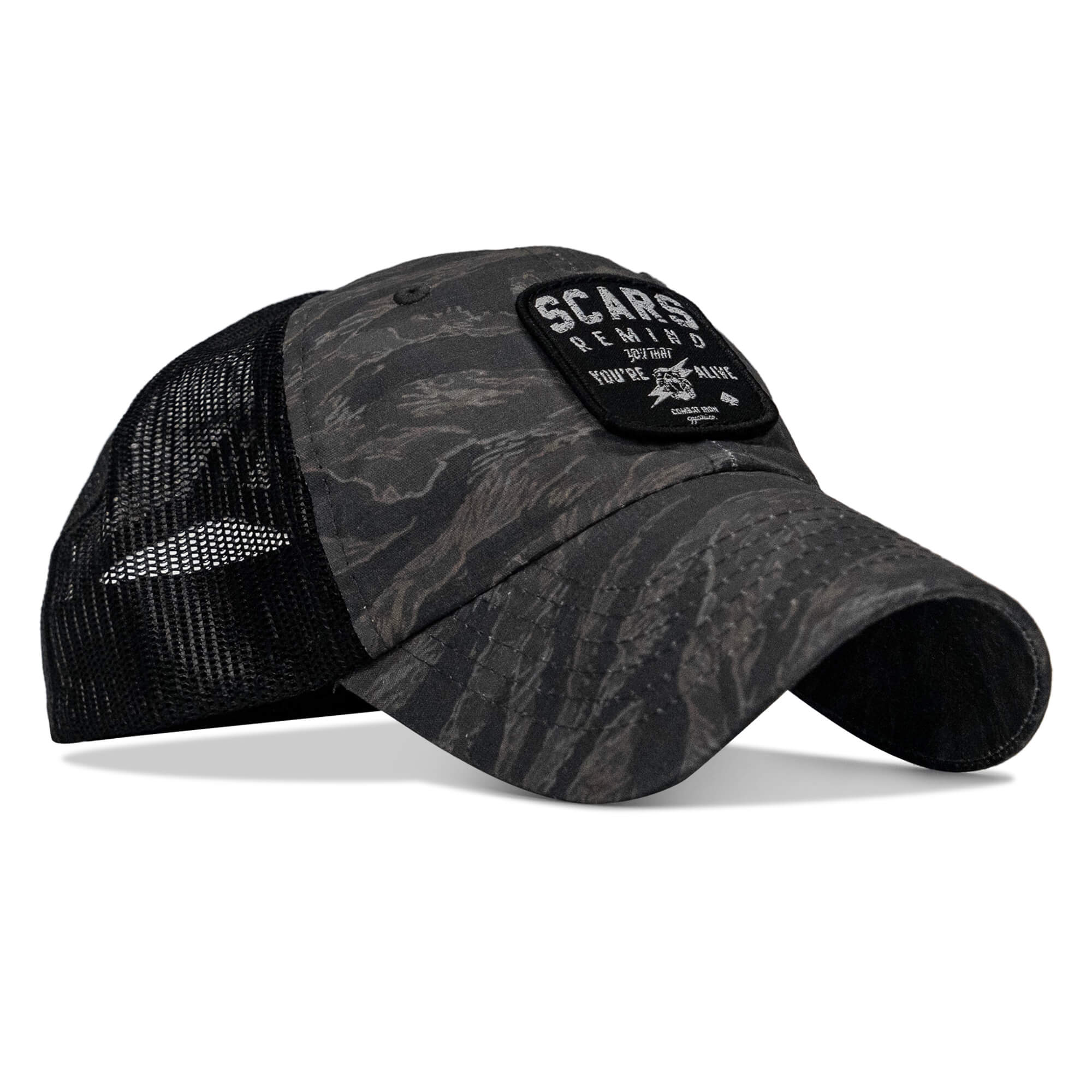 Scars Remind You You're Alive Patch Tactical Ripstop Mesh Snapback Hat