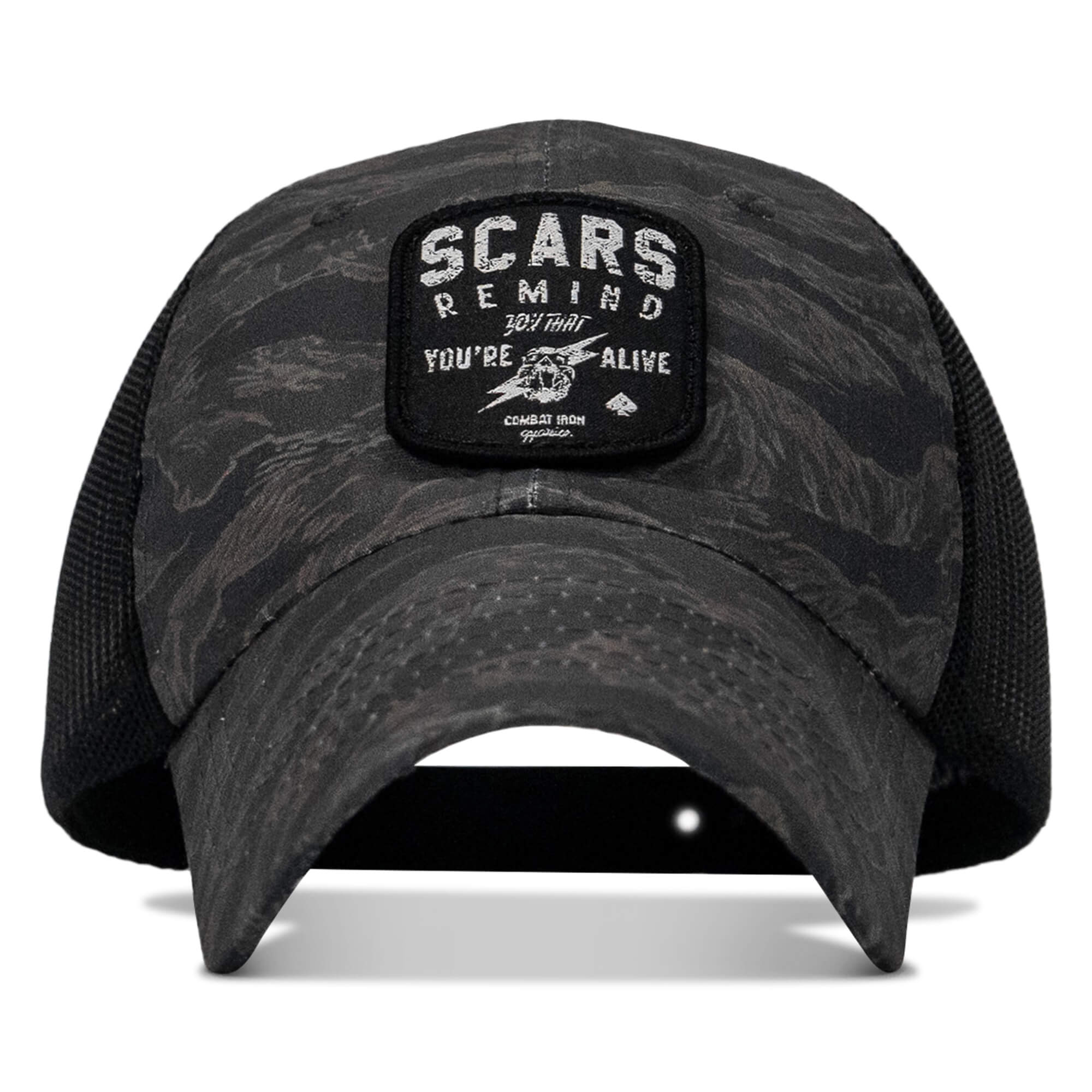 Scars Remind You You're Alive Patch Tactical Ripstop Mesh Snapback Hat
