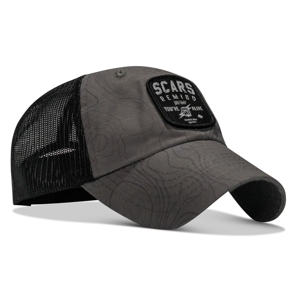 Scars Remind You You're Alive Patch Tactical Ripstop Mesh Snapback Hat