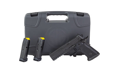 Sig Sauer P211 GT5 |  Semi-automatic |  Single Action Only |  Metal Frame Pistol |  Full Size |  9MM |  5" Bull Barrel |  Nitron Finish |  Black |  Black G10 Grips |  Optic Ready with SIG-LOC PRO Footprint |  XRAY3 Day/Night Front Sight |  Black Fixed Rea