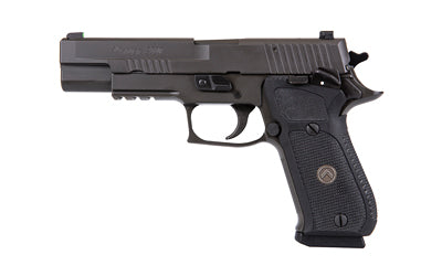 Sig Sauer P220 |  Legion |  Single Action Only |  Semi-automatic |  Metal Frame Pistol |  Full Size |  10MM |  5" Barrel |  Alloy |  Legion Gray |  G10 Grips |  XRAY3 Day/Night Sights |  Optic Ready |  Manual Thumb Safety |  8 Rounds |  3 Magazines