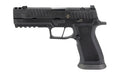 Sig Sauer P320 Max |  Striker Fired |  Semi-automatic |  Striker Fired |  Polymer Frame Pistol |  Full Size |  9MM |  3.9" Two Port Slide Integrated Expansion Chamber |  DLC Finish |  Black |  Flat Blade Trigger |  Springer Precision Magazine Catch |  XRa