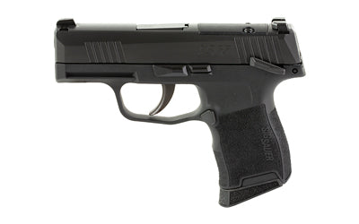 Sig Sauer P365 |  Striker Fired |  Massachusetts Compliant |  Semi-automatic |  Polymer Frame Pistol |  Sub-Compact |  380 ACP |  3.1" Barrel |  Nitron Finish |  Black |  SIGLITE Night Sights |  Manual Thumb Safety |  10 Rounds |  2 Magazines |  Optics Re