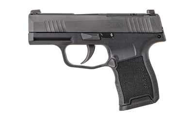 Sig Sauer P365 |  Striker Fired |  Semi-automatic |  Polymer Frame Pistol |  Sub-Compact |  380 ACP |  3.1" Barrel |  Nitron Finish |  Black |  SIGLITE Day/Night Sights |  2 Magazines |  10 Rounds |  Optics Ready