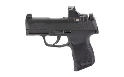Sig Sauer P365 |  Striker Fired |  Semi-automatic |  Polymer Frame |  Sub-Compact |  9MM |  3.1" Barrel |  Nitron Finish |  Black |  Polymer Grip |  ROMEO-RS Compact Sight |  XRAY3 Night Sights |  10 Rounds |  2 Magazines