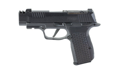 Sig Sauer P365-LUXE |  Semi-automatic |  Striker Fired |  Micro-Compact |  380 ACP |  3.1" Barrel |  Slide Integrated Compensator |  Cerakote Finish |  Pearlescent Black |  XL AXG Grip Module |  Custom LOK Grip Panels |  XRAY3 Day/Night Sights |  Optic Re