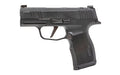 Sig Sauer P365X |  Striker Fired |  Semi-automatic |  Polymer Framed Pistol |  Sub-Compact |  9MM |  3.1" Barrel |  Matte Finish |  Black |  X-Ray 3 Night Sights |  Optic Ready |  10Rounds |  2 Magazines