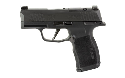 Sig Sauer P365X |  Striker Fired |  Semi-automatic |  Polymer Framed Pistol |  Sub-Compact |  9MM |  3.1" Barrel |  Matte Finish |  Black |  X-Ray 3 Night Sights |  Optic Ready |  Manual Safety |  10 Rounds |  2 Magazines