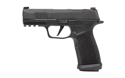 Sig Sauer P365 |  XMACRO TACOPS |  Striker Fired |  Semi-automatic |  Polymer Framed Pistol |  Compact |  9MM |  3.7" Barrel |  Matte Finish |  Black |  Detachable Magwell |  Extended Slide Catch Lever |  Xray 3 Day/Night Sights |  Optic Ready |  17 Round