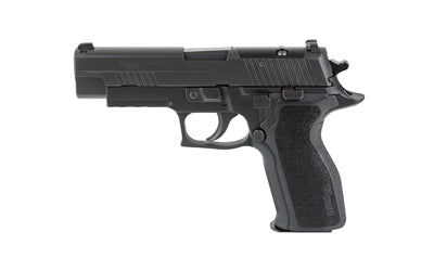 Sig Sauer P226 |  Semi-automatic |  Double Action/Single Action |  Metal Frame Pistol |  Full Size |  9MM |  4.4" Barrel |  Matte Finish |  Black and Bronze |  Siglite Tritium Night Sights |  Decocker |  15 Rounds |  "Freedom" Engraving on Slide |  2 Maga