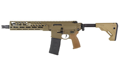 Sig Sauer MCX |  Semi-automatic |  Short Barreled Rifle |  5.56 NATO |  11.5" Barrel |  IR Cerakote Finish |  Flat Dark Earth |  Folding Stock |  M-LOK Handguard |  30 Rounds |  1 Magazine