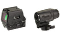 Sig Sauer ROMEO8T-AMR/JULIET5T-AMR |  Red Dot Sight and Magnifier Combo |  5X Magnification |  40mm Objective |  Quad Ballistic Circle Dot 2.0 Reticle |  2 MOA Red Dot |  Matte Finish |  Black |  Fits Picatinny Rail |  Includes Titanium Shroud