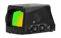 Sig Sauer ROMEO-X |  Green Dot Sight |  24mm Objective |  32 MOA Circle and 2 MOA Green Dot |  Matte Finish |  Black |  COMPACT SIG-LOC Footprint |  Enclosed Emitter