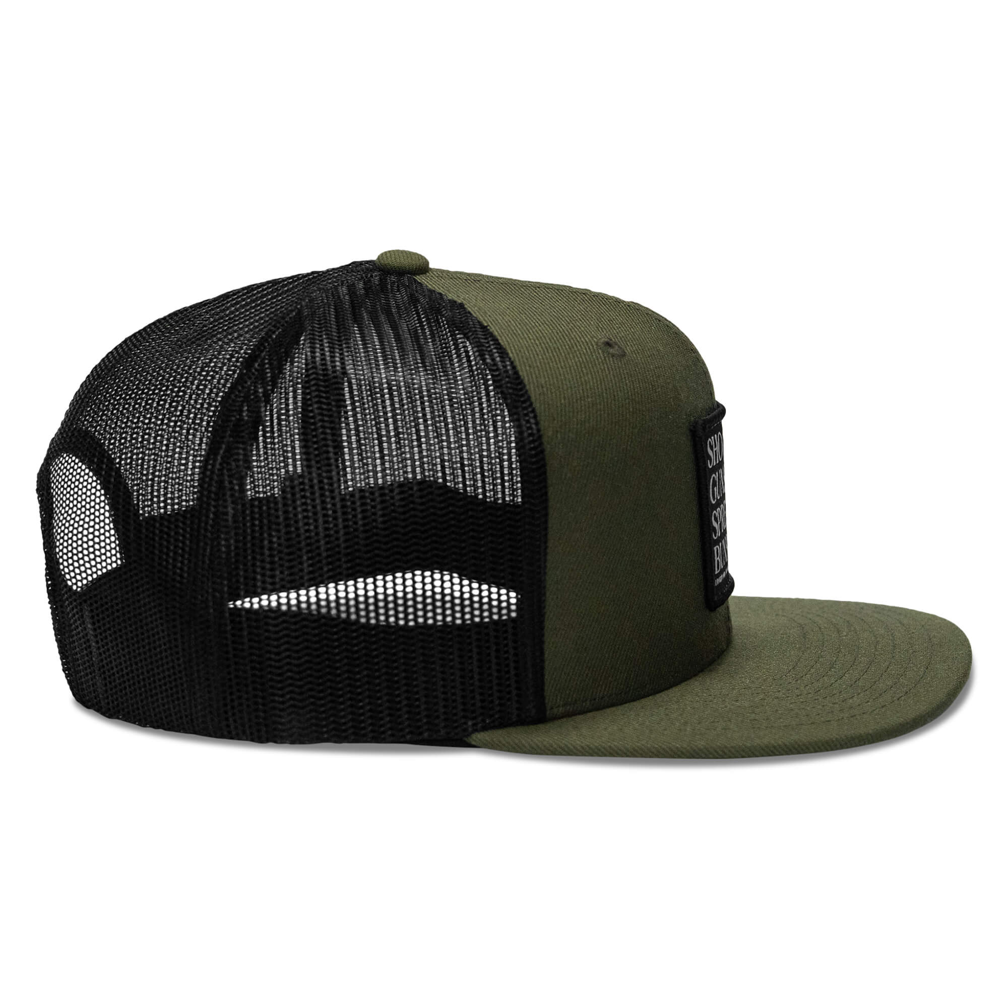 Shooting Guns & Spreadin' Buns Patch Flatbill Hat