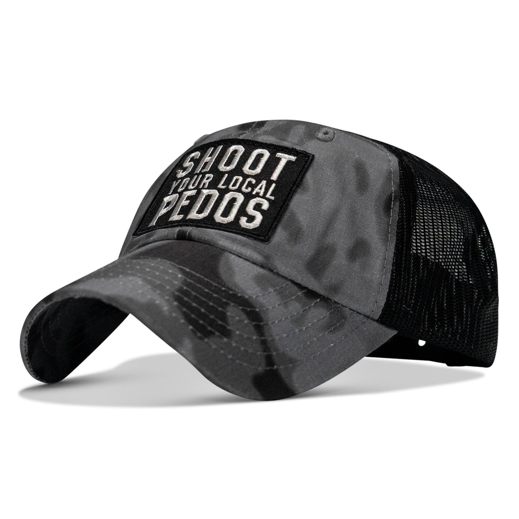 Shoot Your Local Pedos Patch Tactical Ripstop Mesh Snapback Hat