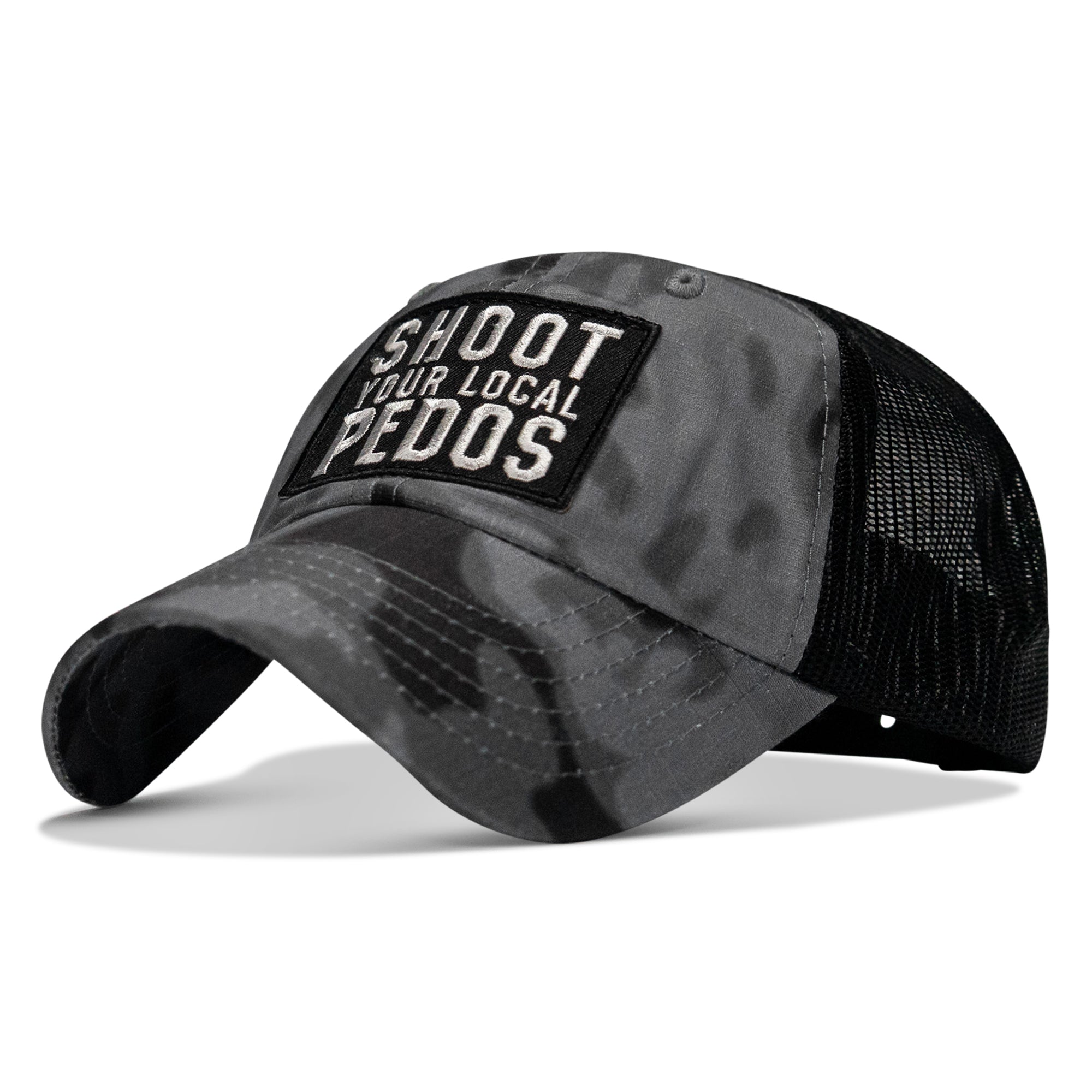 Shoot Your Local Pedos Patch Tactical Ripstop Mesh Snapback Hat