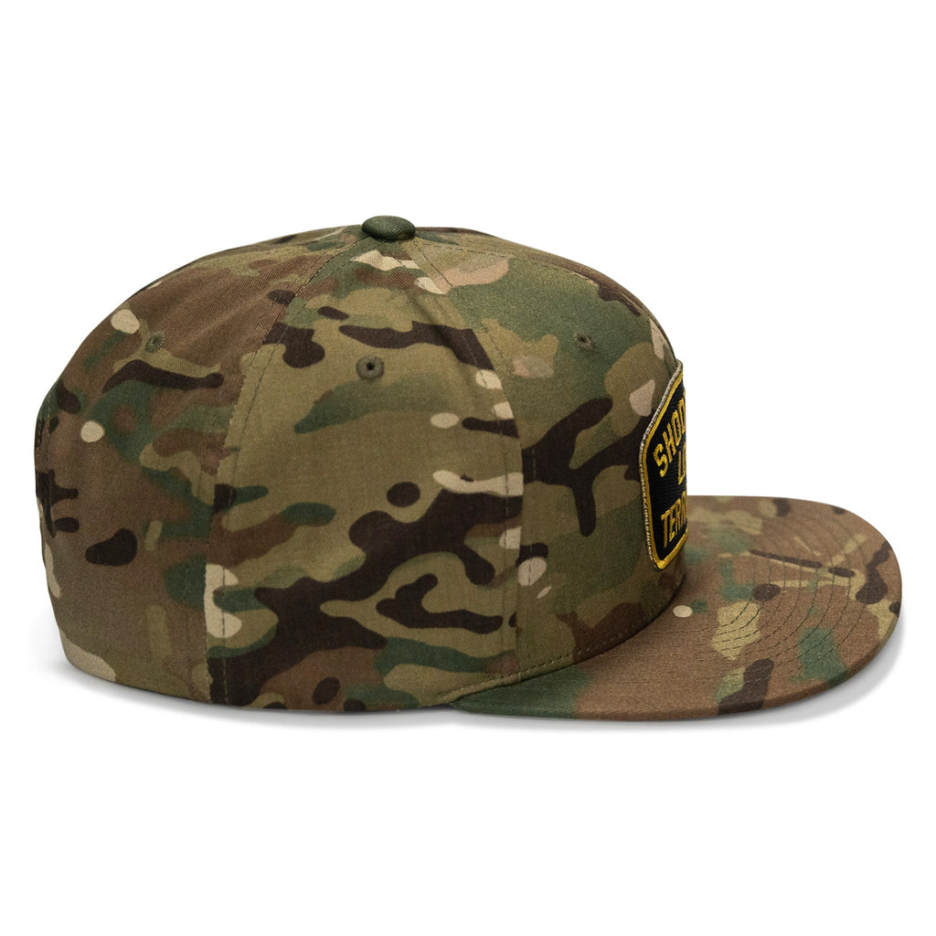 Shoot Your Local Terrorist Patch Flatbill Snapback Hat