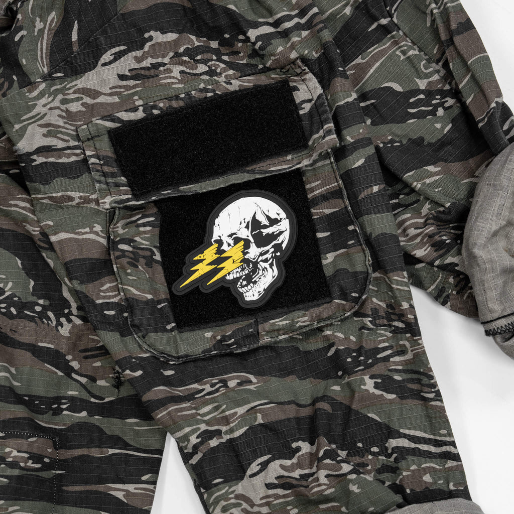 Die with Memories Bolt Skull PVC Patch