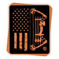Compound Bow USA Flag Decal