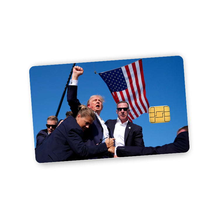 Trump Fist Pump Credit Card Skin Decal