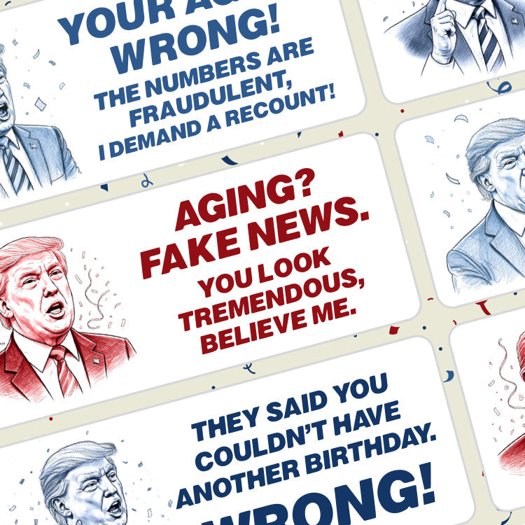 Donald Trump Birthday Sticker Sheet