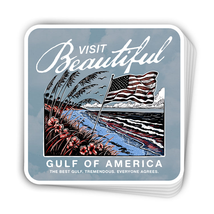 Visit The Beautiful Gulf Of America Decal