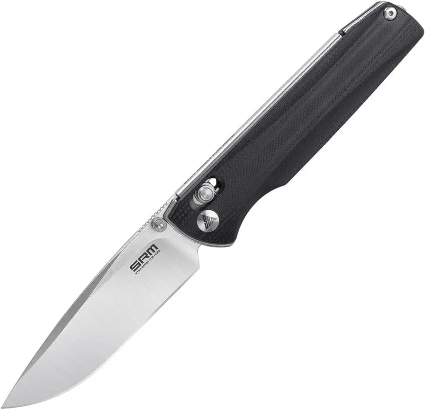 SRM 258L Black G10 Ambi Lock Folding Knife