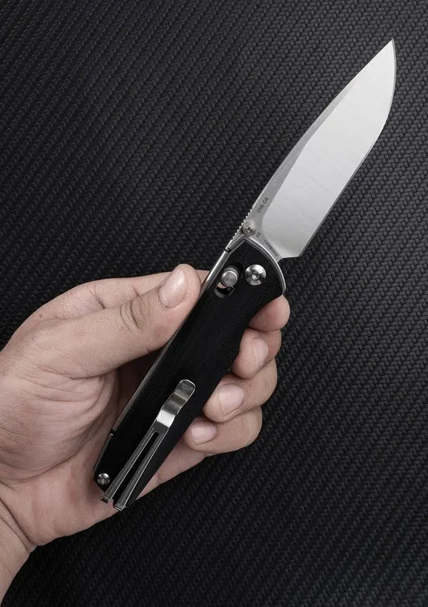 SRM 258L Black G10 Ambi Lock Folding Knife