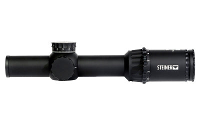 Steiner T6Xi |  Rifle Scope |  1-6X |  24mm Objective |  30mm Tube Diameter |  KC-1 Reticle |  1/4 MOA |  First Focal Plane |  Matte Finish |  Black