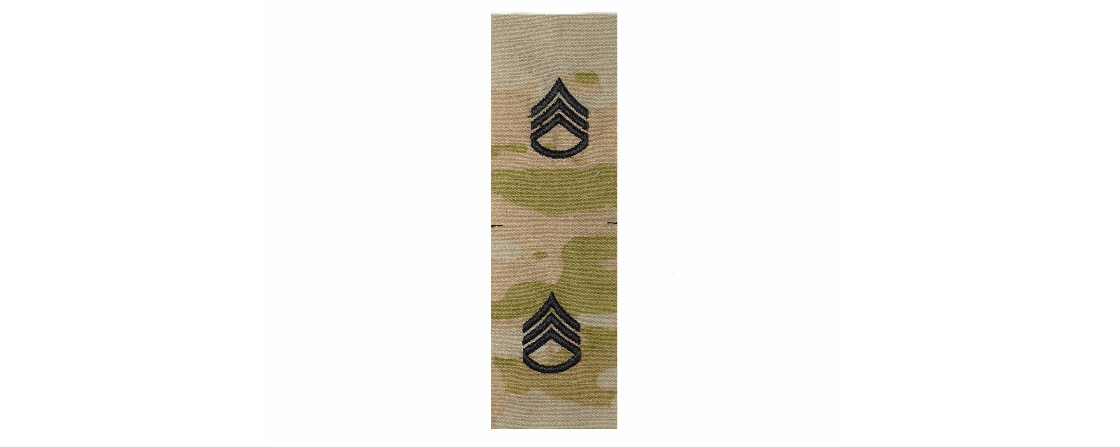 U.S. Army E6 Staff Sergeant OCP Sew-on for Cap “Only” (pair)