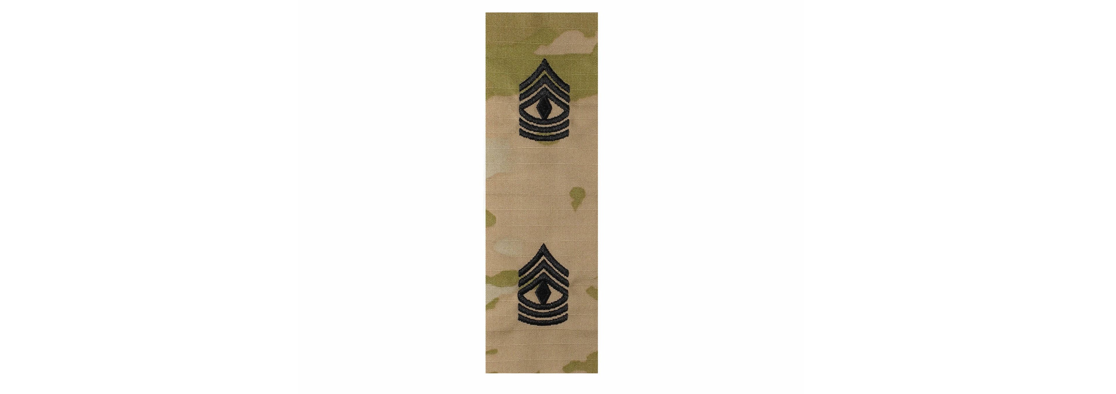 U.S. Army E8 First Sergeant OCP Sew-on for Cap “Only” (pair)