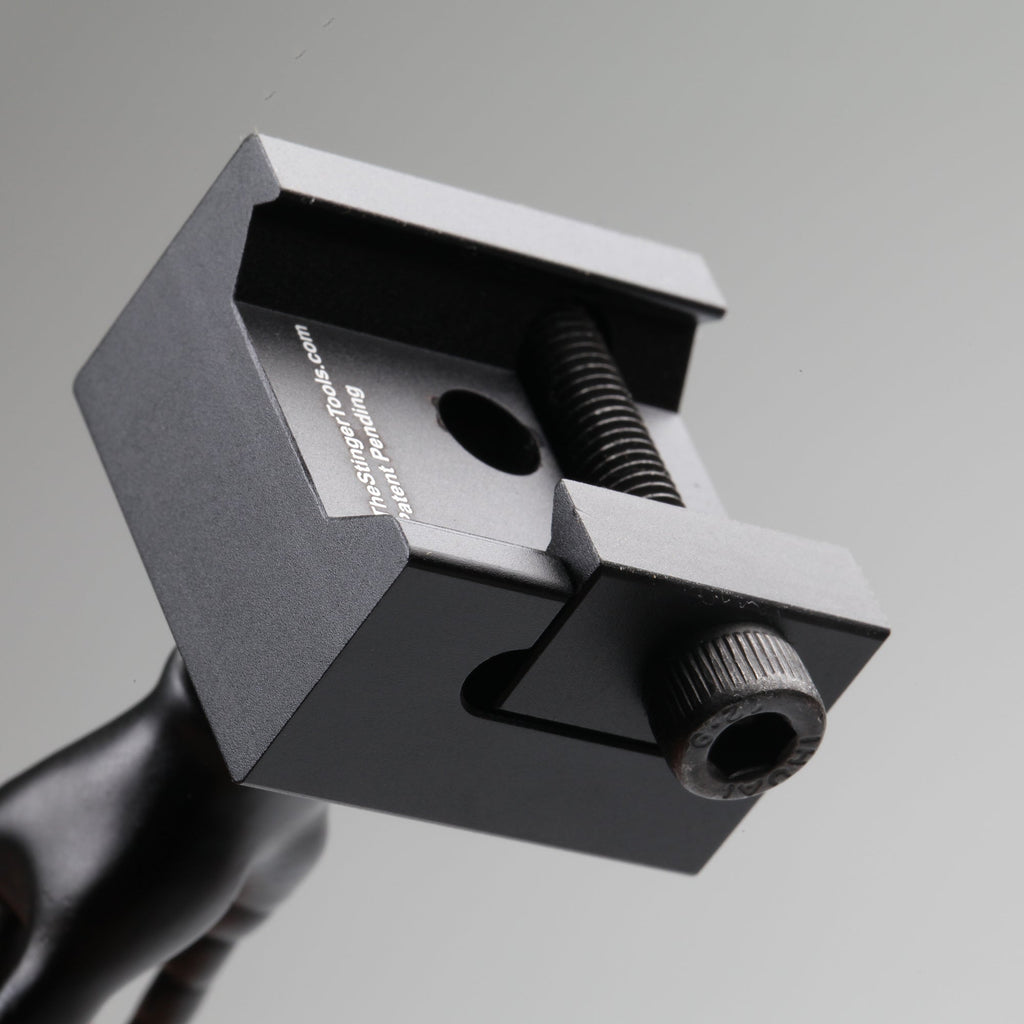 Black Color Novelty Finger Iron Sight Set - Straight (Middle Finger & OK Hand)