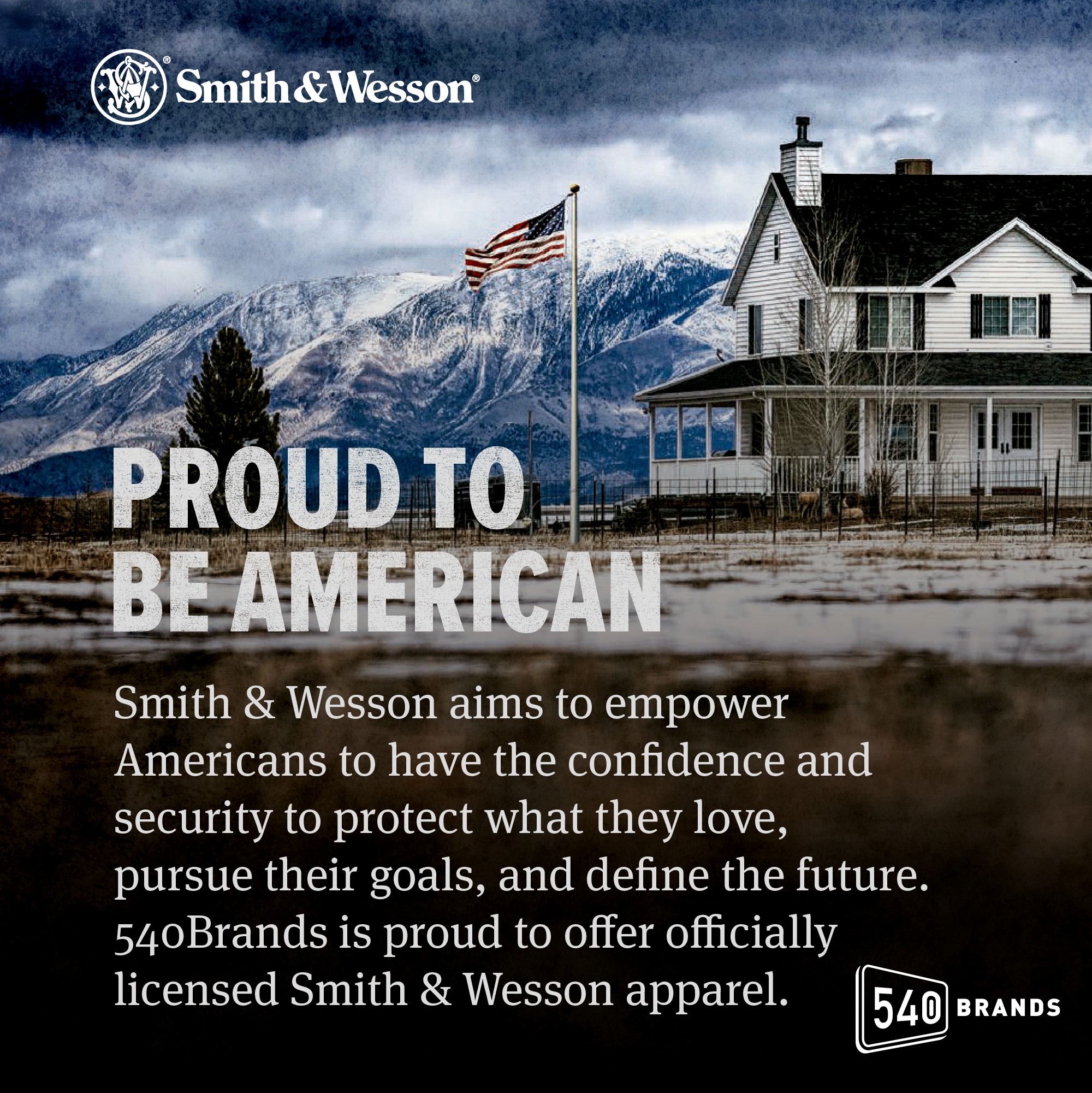 Smith & Wesson®  Empowering Americans Eagle Patch Navy Trucker Cap