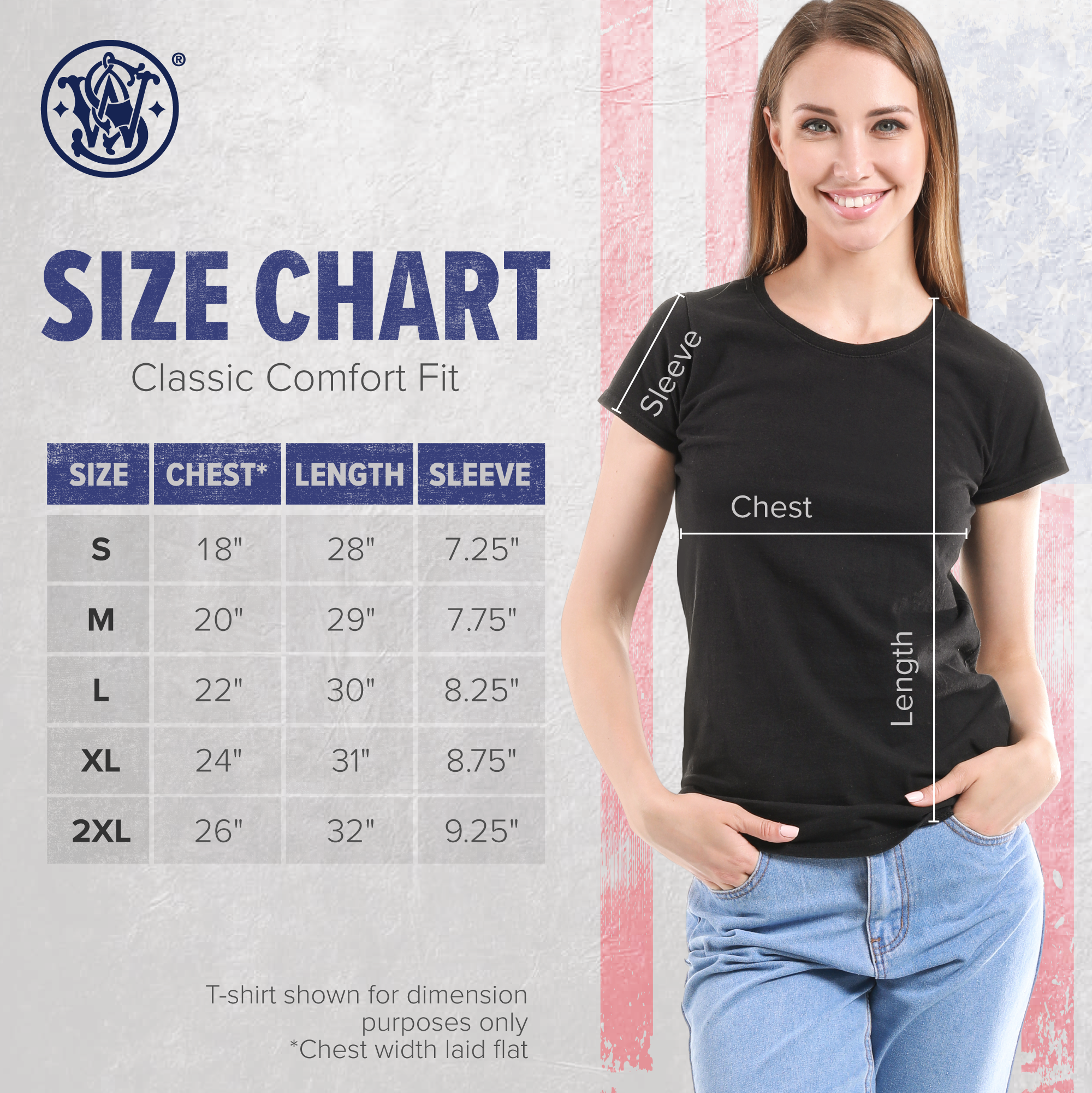 Smith & Wesson® Women's Premium American Original Short Sleeve Tee