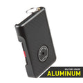 Stinger Aluminum Minimalist Wallet, Card Holder, Safety Wallet with Personal Alarm ( Black Carbon Fiber)