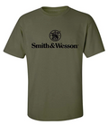 Smith & Wesson® Stacked Logo Men's Short Sleeve Tee - Military Green