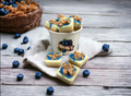 BLUEBERRY CHEESECAKE BITES Wax Melts with crumble | 7 melts | 5.5 oz