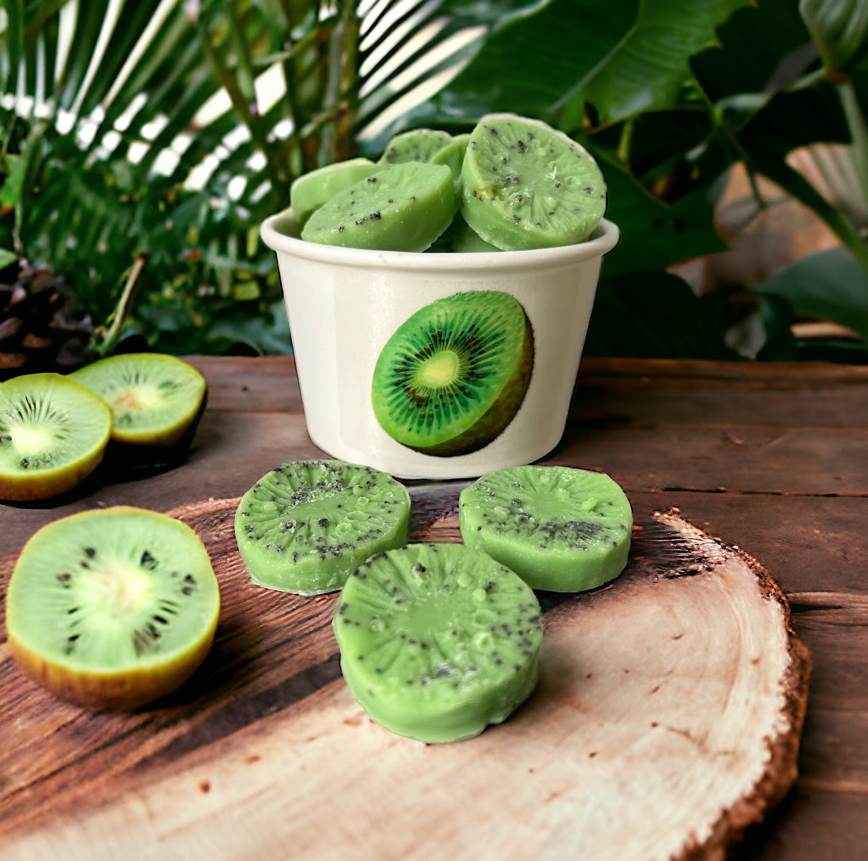 KIWI SLICES Wax Melts | Fake Food | 4 oz