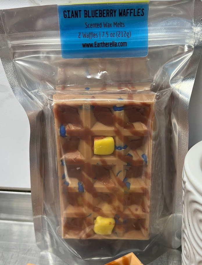 Giant BLUEBERRY WAFFLES  Wax Melts | Fake Food | 2 Waffles | 7.5 oz