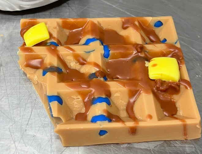 Giant BLUEBERRY WAFFLES  Wax Melts | Fake Food | 2 Waffles | 7.5 oz