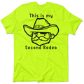 My Second Rodeo - Safety Yellow Pocket T-Shirt