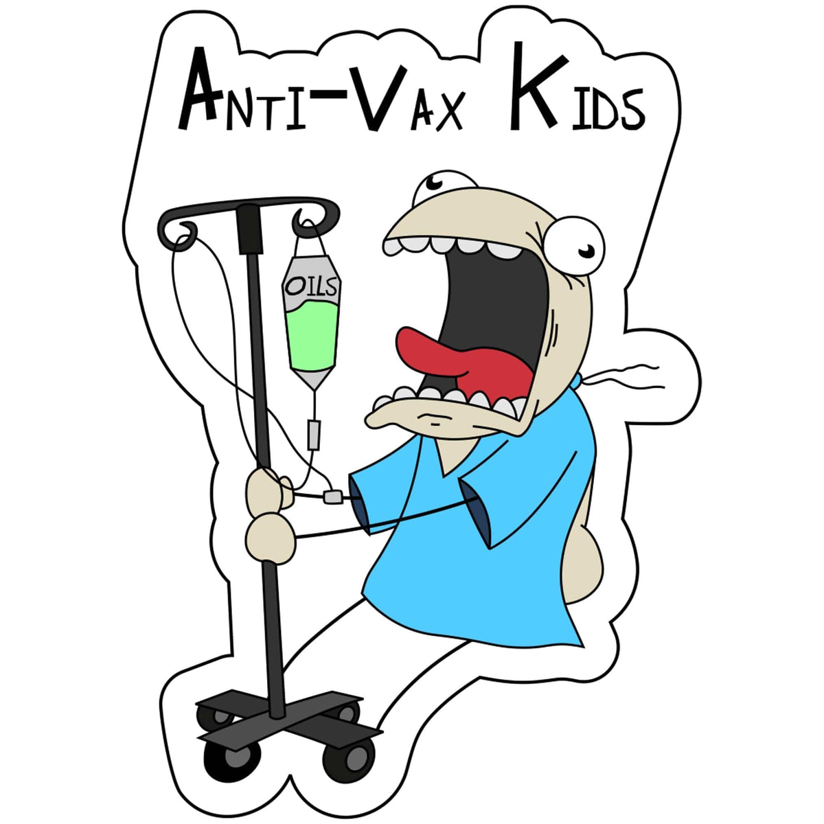 Sketch's World © Officially Licensed - Anti Vax - 3.5x2.5 inch Sticker