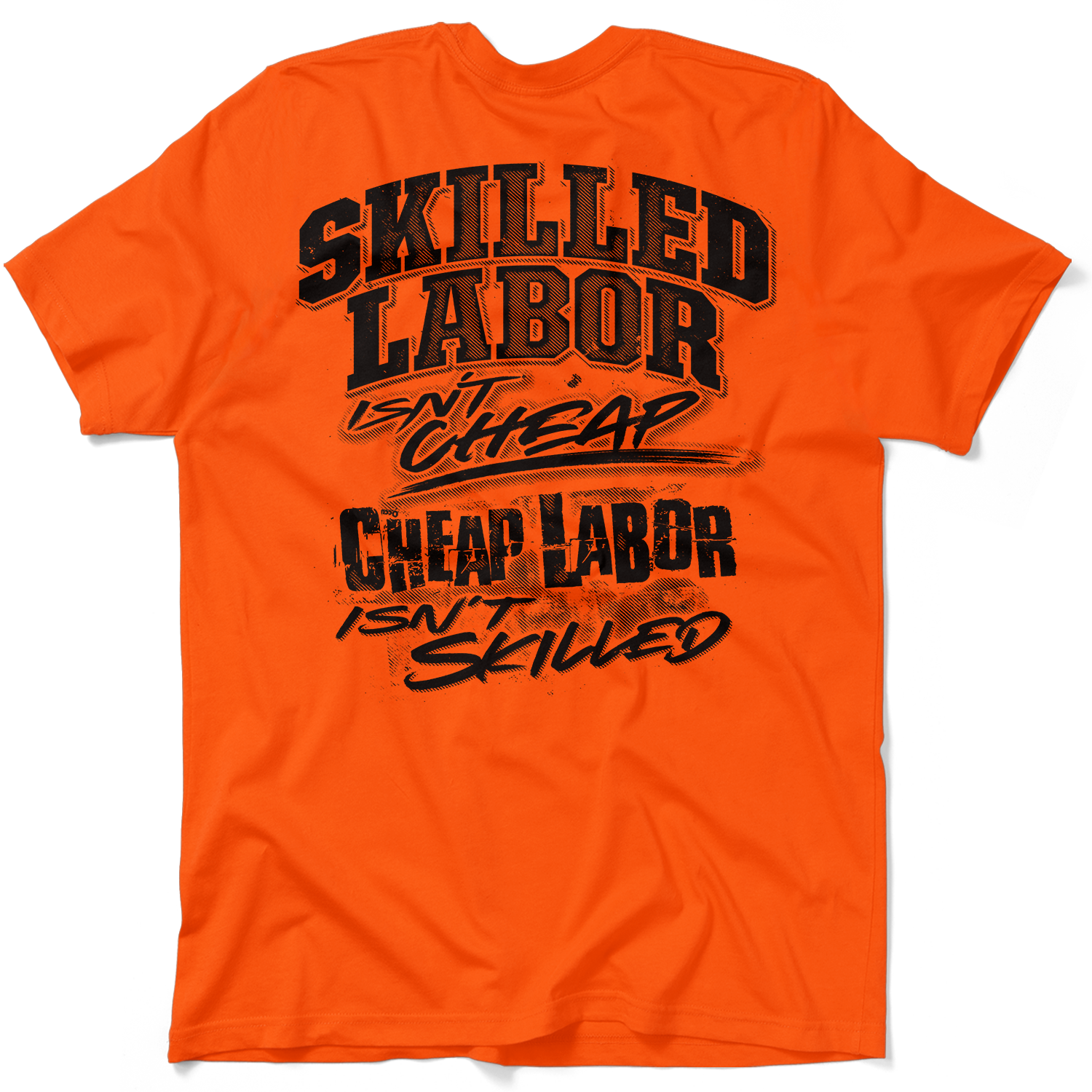 Skilled Labor - Safety Yellow T-Shirt