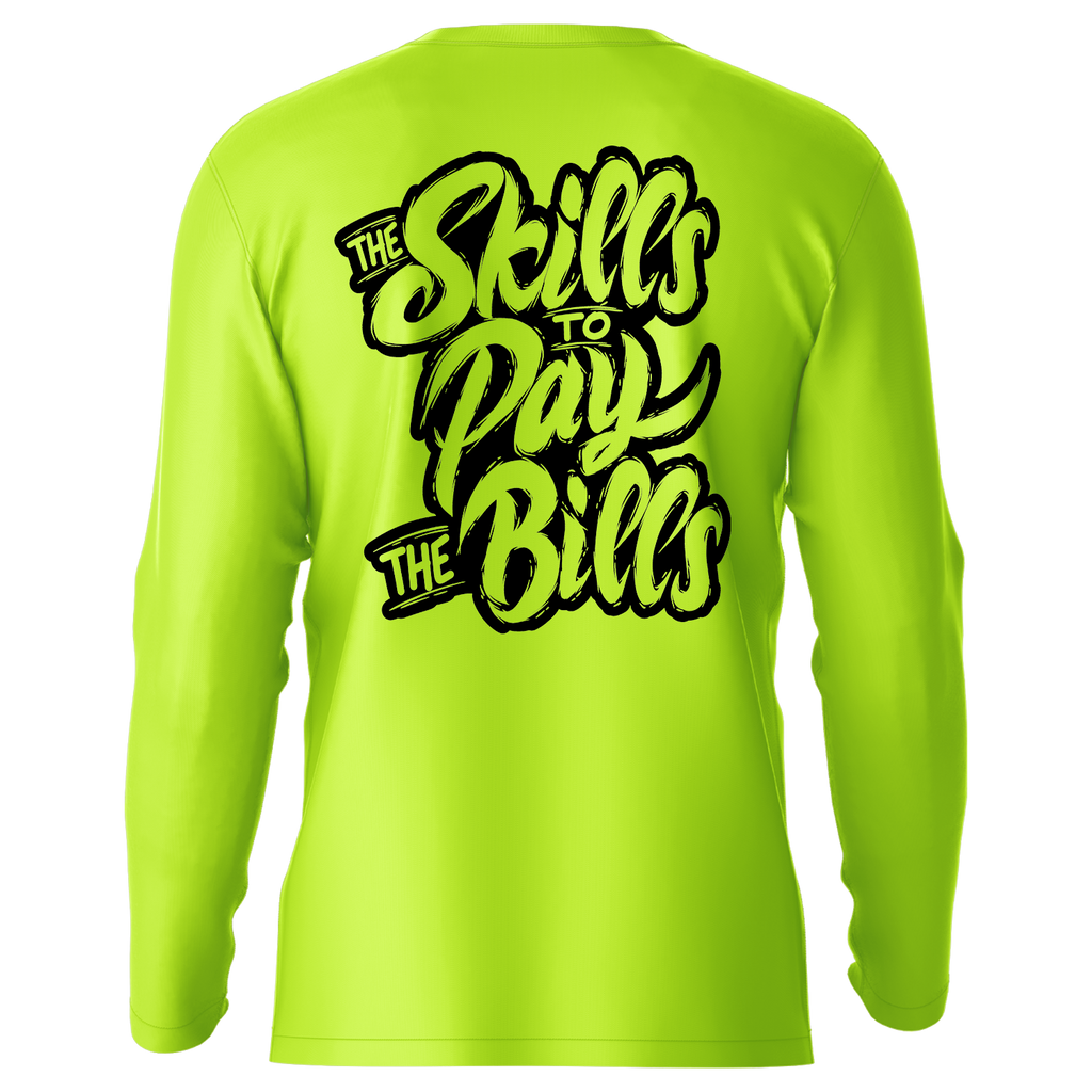 Skills - Hi-Visibility UPF 50 Long Sleeve Sun Shirt